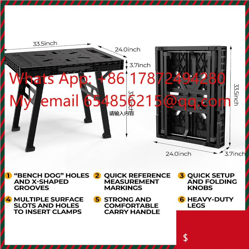 Workbench Portable Fold - Простой в установке портативный складной верстак
