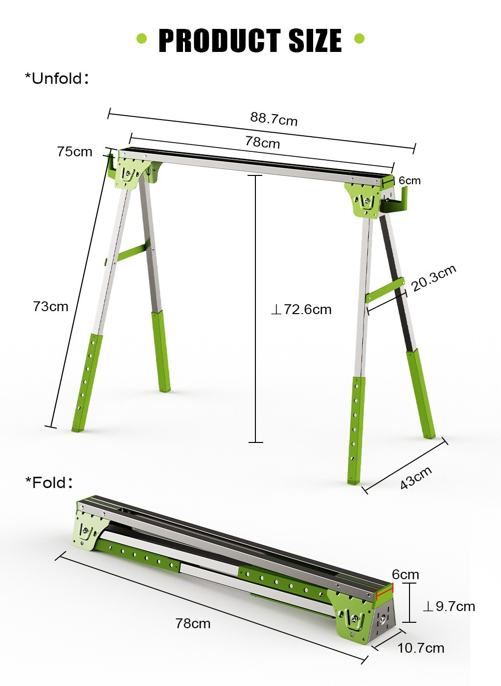 Металлическая пиловая подставк – обзор и цена Workbench Portable Fold