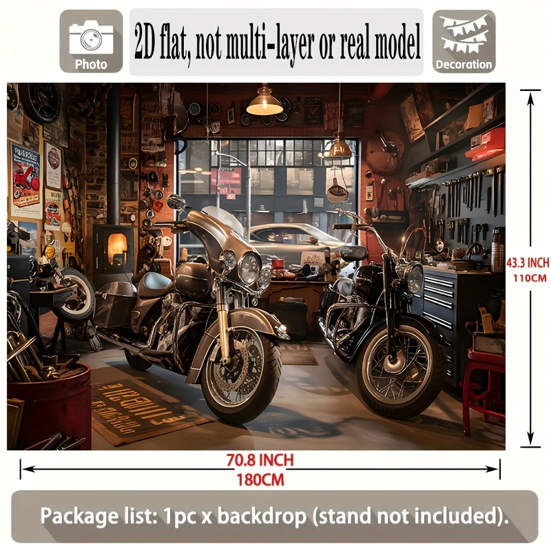 Настенный гобелен для мотогара – обзор и цена Tools For Motorcycle Workshop